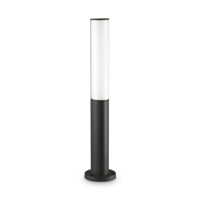 Ideal Lux Etere Integrated Led Outdoor Bollard Black 1150Lm 3000K Ip44 from B&Q