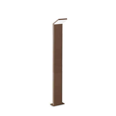 Ideal Lux Style Integrated Led 100Cm Outdoor Bollard Coffee 1050Lm 3000K Ip54 from B&Q