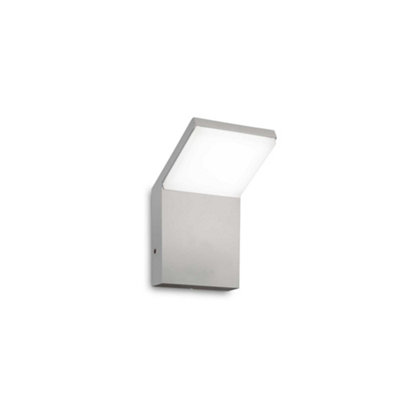 Ideal Lux Style Integrated Led Outdoor Modern Wall Lamp Grey 1100Lm 4000K Ip54 from B&Q