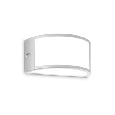 Ideal Lux Rex-1 Outdoor Flush Wall Lamp Grey Ip44 from B&Q