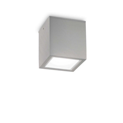B&Q -  Luminosa Techo Big Surface Mounted Downlight Grey Ip54