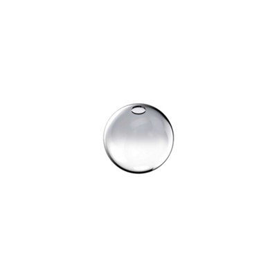 B&Q -  Rubber Globe Glass Shade Smokey Grey 10Cm
