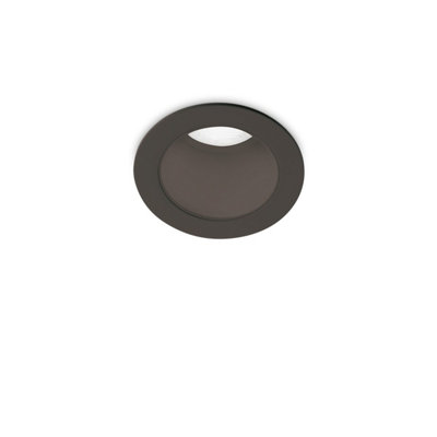 Ideal Lux Quark 4Cm Led Recessed Downlight Black 3000K from B&Q