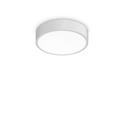 Ideal Lux Ray Integrated Led Semi Flush Light White 2000Lm 3000-4000K Ip44 from B&Q