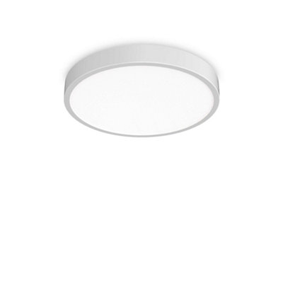 Ideal Lux Ray Integrated Led Semi Flush Light White 6850Lm 3000-4000K Ip44 from B&Q