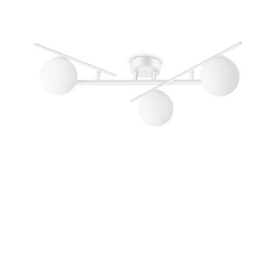 Ideal Lux Atlas 3 Light Globe Ceiling Light White from B&Q