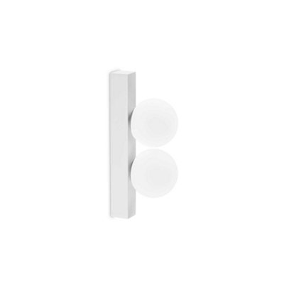 Ideal Lux Ping Pong 2 Light Wall Lamp White 500Lm 3000K from B&Q