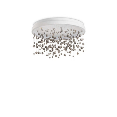 Ideal Lux Armony Semi Flush Ceiling Light White 4900Lm 3000K from B&Q