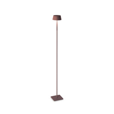 Ideal Lux Pure Integrated Led Outdoor Bollard Coffee Brown 230Lm 3000K Ip54 from B&Q