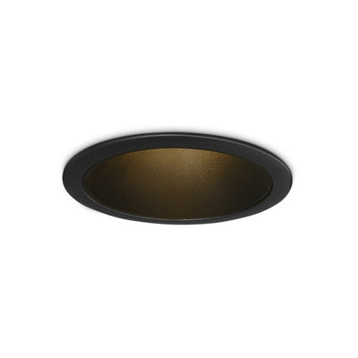 Ideal Lux Tag Led Recessed Downlight Black 3000K from B&Q