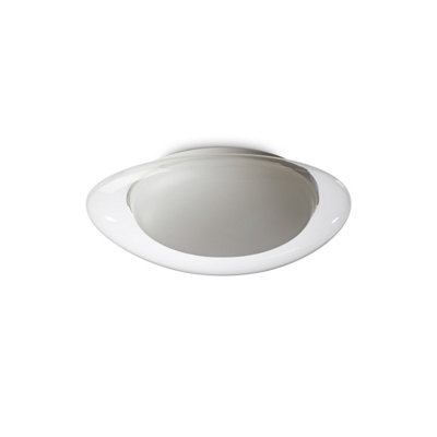 Ideal Lux Squish 48Cm Led Flush Ceiling Light Transparent 3000K from B&Q