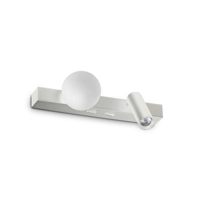 B&Q -  Luminosa Ping Pong Reading Wall Light White 3000K
