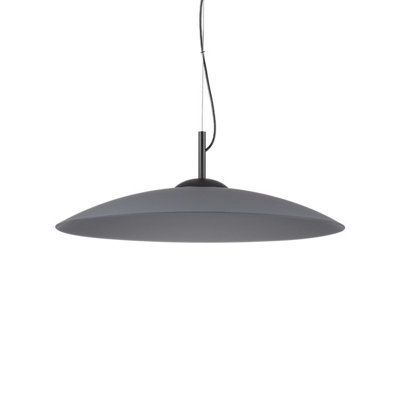 Ideal Lux Luminosa Eclipse Dome Pendant Ceiling Light Black 1X Gx53