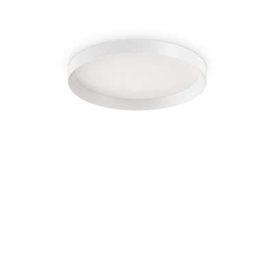 Ideal Lux Fly 35Cm Led Flush Ceiling Light White 2700K Ip40 from B&Q