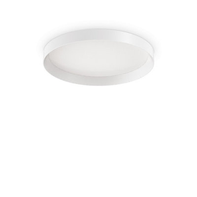 Ideal Lux Fly 45Cm Led Flush Ceiling Light White 2700K Ip40 from B&Q
