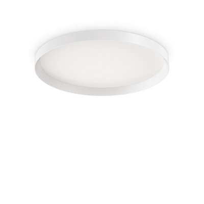 Ideal Lux Fly 60Cm Led Flush Ceiling Light White 2700K Ip40 from B&Q