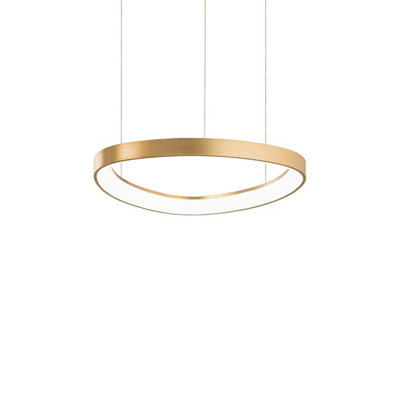 Ideal Lux Gemini 42.5Cm Led Integrated Led Pendant Ceiling Light Brass 2700K from B&Q