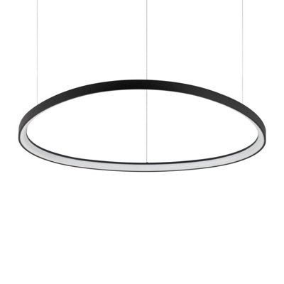 B&Q -  Luminosa Gemini 105Cm Led Integrated Led Pendant Ceiling Light Black 2700K