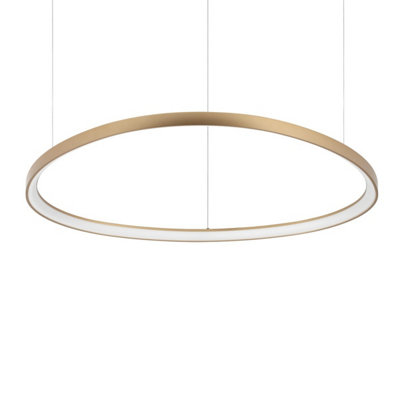 Luminosa Lighting Light Luminosa Ing Luminosa Gemini Led Integrated Led Pendant Ceiling Brass 2700K 105Cm