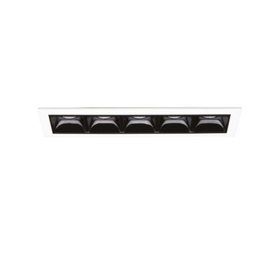Ideal Lux Lika 12W 5X Led Recessed Downlight White 2700K from B&Q