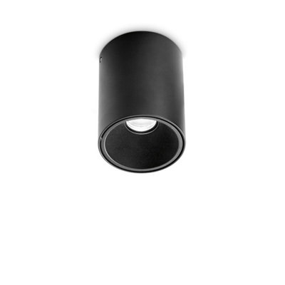 Ideal Lux Nitro Led Surface Mounted Downlight Black 2700K from B&Q