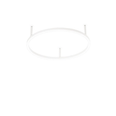 Ideal Lux Oracle Slim 50Cm Non Dim 4000K Round Integrated Led Semi Flush Ceiling Light White from B&Q