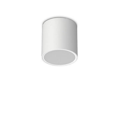 Ideal Lux Techo 15.3Cm Outdoor Surface Mounted Downlight White Ip54 from B&Q