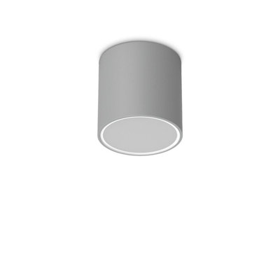 Ideal Lux Techo 15.3Cm Outdoor Surface Mounted Downlight Grey Ip54 from B&Q