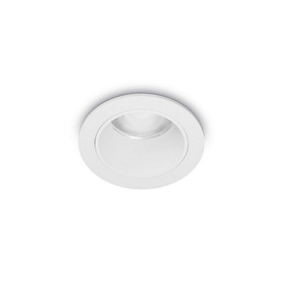 Ideal Lux Quark Led Recessed Downlight White 3000K from B&Q
