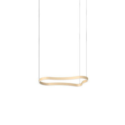 Ideal Lux Waves 94Cm Integrated Led Pendant Ceiling Light Gold 3000K from B&Q