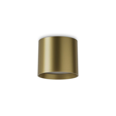 Ideal Lux Spike Led Surface Mounted Downlight Brass 3000K from B&Q