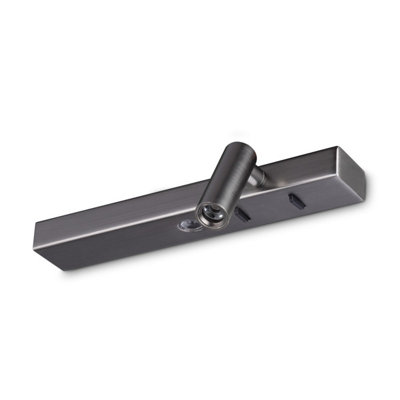 B&Q -  Luminosa Bonne Nuit Right Led Reading Wall Light Nickel 3000K