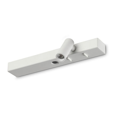 Ideal Lux Bonne Nuit Right Led Reading Wall Light White 3000K from B&Q