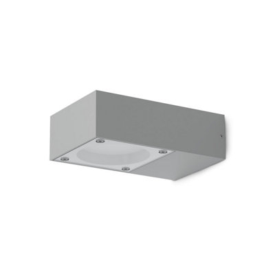 Ideal Lux Sirio Outdoor Wall Down Lamp Grey Ip65 from B&Q
