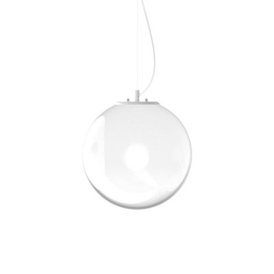 Ideal Lux Mapa Clear 30Cm Globe Pendant Ceiling Light Opal from B&Q