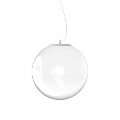 Ideal Lux Mapa Clear 40Cm Globe Pendant Ceiling Light Opal from B&Q