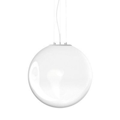 Ideal Lux Mapa Clear 50Cm Globe Pendant Ceiling Light Opal from B&Q