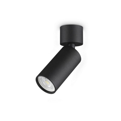 Luminosa Lighting Luminosa Dynamite Single Spotlight Black 1X Gu10 from B&Q