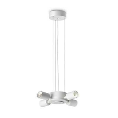 Luminosa Lighting Luminosa Set Up Multi Arm Pendant Ceiling Light White 4X E27 from B&Q