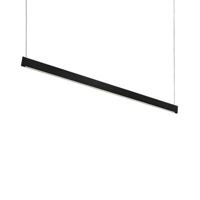 Ideal Lux Steel Accent Led Bar Pendant Ceiling Light Black 3000K from B&Q