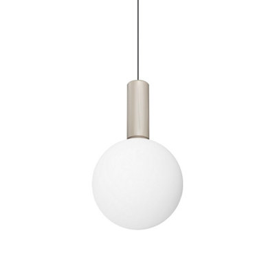 Luminosa Lighting Luminosa Odeon 20Cm Slim Pendant Ceiling Light White 1X Led 1250Lm 3000K from B&Q