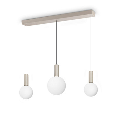 Luminosa Lighting Luminosa Odeon Bar Pendant Ceiling Light White 3X Led 3200Lm 3000K from B&Q