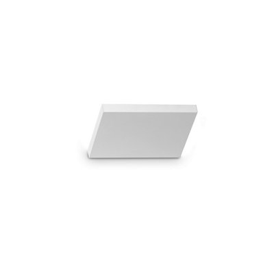 Luminosa Lighting Luminosa Block 15Cm Flush Wall Uplighter White 1X Led 900Lm 3000K from B&Q