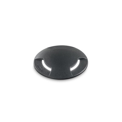 Luminosa Lighting Luminosa Way 12Cm Round 3 Direction Outdoor Recessed Ground Light Black 1X Gx53 Ip67 from B&Q