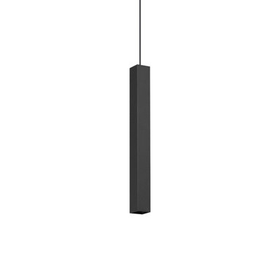 Luminosa Lighting Luminosa Look Square Slim Pendant Ceiling Light Black 1X Gu10 from B&Q