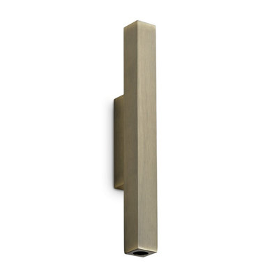 Luminosa Lighting Luminosa Look 30Cm Square Up & Down Wall Lamp Brass 2X Led 900Lm 3000K from B&Q