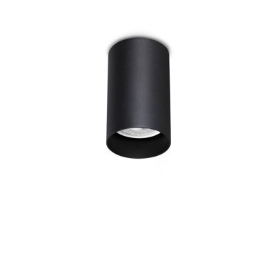 B&Q -  Luminosa Look Surface Mounted Downlight Black 1X Gu10