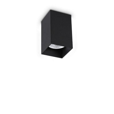 Luminosa Lighting Luminosa Look Square Surface Mounted Downlight Black 1X Gu10 from B&Q
