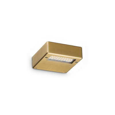 Luminosa Lighting Luminosa Tab Integrated Led Wall Lamp Brass 2450Lm 3000K from B&Q