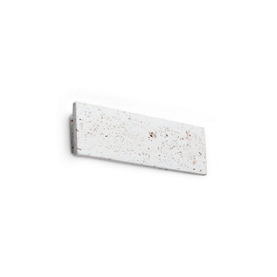 Luminosa Lighting Luminosa Zig Zag Rectangle Integrated Led Wall Lamp Cement 1300Lm 3000K from B&Q